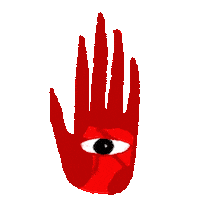 Eye Hand Sticker by hduartesn