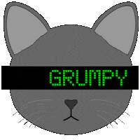 fluffybydesign cat mood grumpy currentmood Sticker
