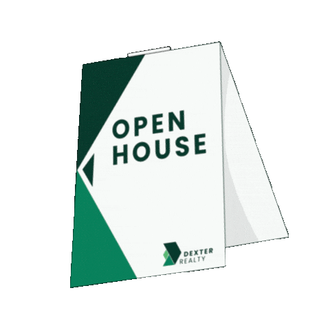 DexterRealty giphyupload open house dexter sign dexter realtor Sticker
