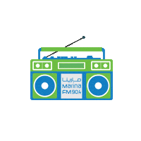 MarinaFM radio marina fm 904 Sticker