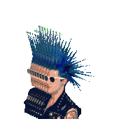 thefrst the frst mikei gray frst punk hair Sticker