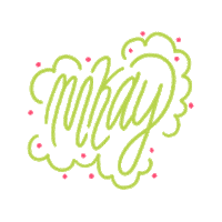 Happy Lettering Sticker