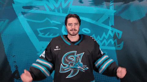 Flexing San Jose GIF by San Jose Barracuda