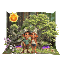 Boys Girls Summer Sticker