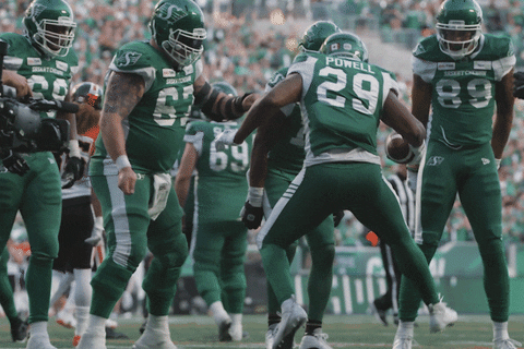 William Powell Dancing GIF by Saskatchewan Roughriders