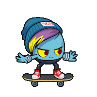 Toikido run skate egg skateboard Sticker