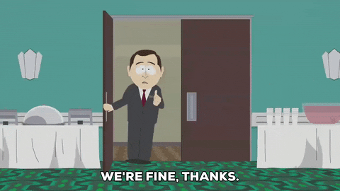 hotel manager door GIF by South Park 