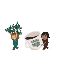 Coffee Snow Sticker by Mediclo