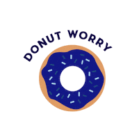Donut Donutworry Sticker by Aaron Lillie
