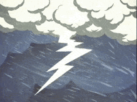 Thunder And Lightning Rain GIF by Warner Archive
