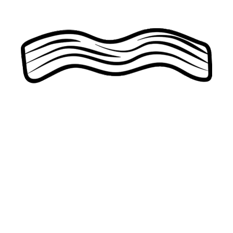 South Beach Bacon Sticker by Shh Miami