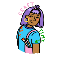 Art Time Sticker by Bianca Maradiaga