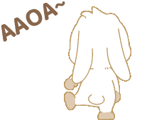 Bunny 開心 Sticker by EVANS艾特兔