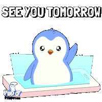 Good Night Goodbye Sticker by Pudgy Penguins