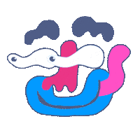 Crazy Eyes Face Sticker