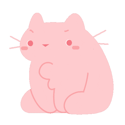 rasberrijam cat what pink confused Sticker