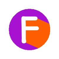 Orange Abc Sticker