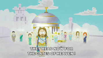 jesus clouds GIF by South Park 