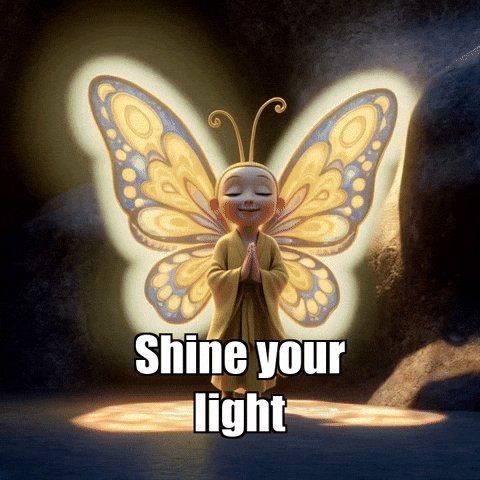 Glow Inner Light GIF by BuddhaFlyJourney
