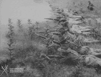 NationalWWIMuseum black and white military footage soldiers GIF