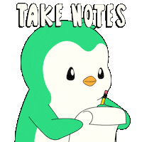 Penguin Observe Sticker by Abster