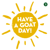 Sun Goat Sticker by Bettine Geitenkaas