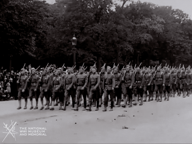 NationalWWIMuseum giphyupload black and white paris military GIF