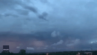 Flashes of Lightning Dance Through Clouds as Storm Moves Over Austin