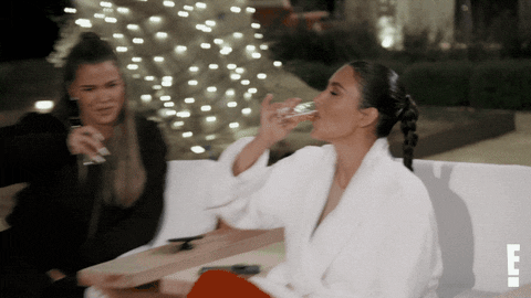 Kim Kardashian Drinking GIF by E!