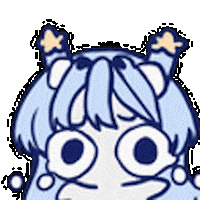Bellashuuu giphyupload animated cry shock Sticker