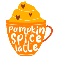 Pumpkin Spice Latte Coffee Sticker
