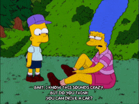 bart simpson forest GIF