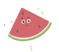 lunarstruc sparkle fruit blink melon Sticker