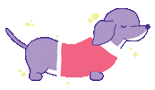 Sausage Dog Sticker by MOZOMOZO もぞもぞ