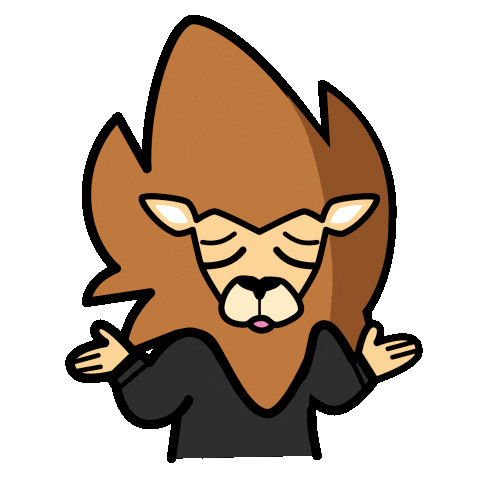 Lion Sigh Sticker by Loaded Lions