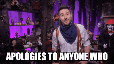 Sorry The Mummy GIF by Dead Meat James