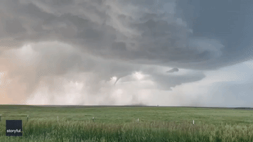 Funnel Cloud Briefly Touches Ground in Nebraska Panhandle