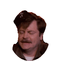 ron swanson STICKER by imoji