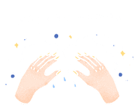 Hands Bubbles Sticker
