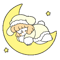 Sleepy うさぎ Sticker