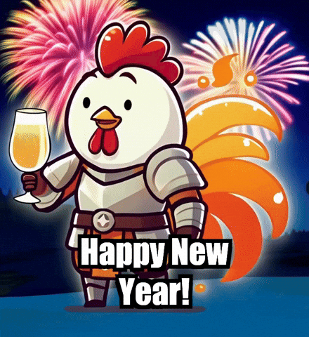 Happy New Year Fireworks GIF by Zorooster