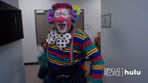 difficult people clowns GIF by HULU