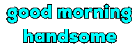 Good Morning Handsome Sticker by Alissandra