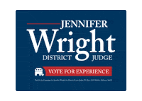 JenniferWrightforJudge judge jennifer wright judge jennifer district court judge Sticker