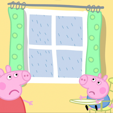 Rainy Day Sun GIF by Peppa Pig