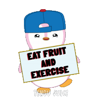 Fresh Fruit Fitness Sticker by Pengu Juice Co.