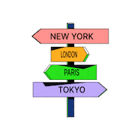 GetDeel travel paris london tokyo Sticker