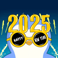 Happy New Year Celebration GIF by Pudgy Penguins