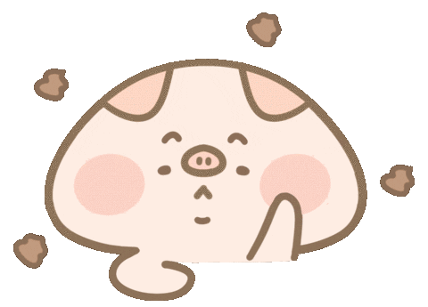 Pig Hello Sticker by 豚豚TunTun