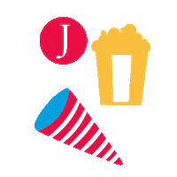 Celebration Popcorn Sticker by JockeyPlaza